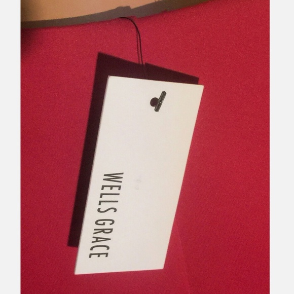 NWT~WELLS GRACE Fuchsia Pink Asymmetrical Zipper Short Modern Mini Skirt~M - Picture 6 of 9